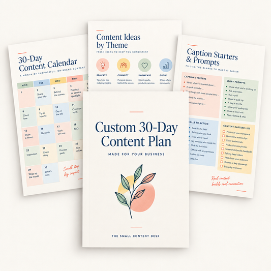 Custom 30-Day Content Plan